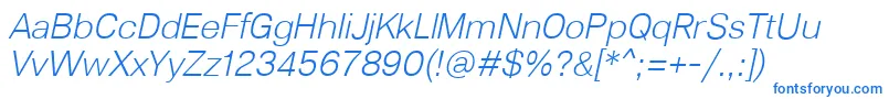 Lunchtype23LightItalic Font – Blue Fonts