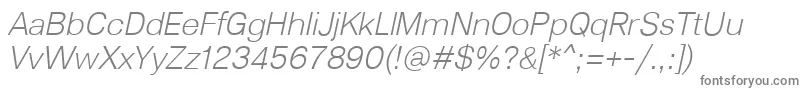 Lunchtype23LightItalic Font – Gray Fonts