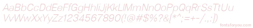 Lunchtype23LightItalic Font – Pink Fonts