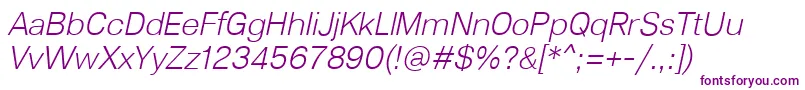 Lunchtype23LightItalic Font – Purple Fonts