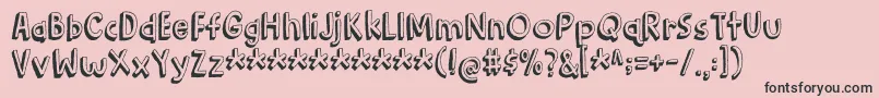 BarkingCatDemo Font – Black Fonts on Pink Background