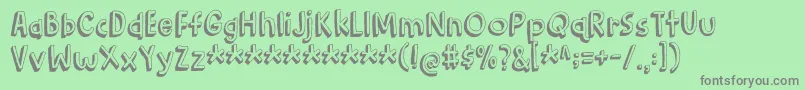 BarkingCatDemo Font – Gray Fonts on Green Background