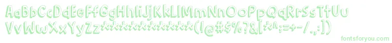 BarkingCatDemo Font – Green Fonts on White Background