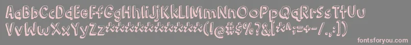 BarkingCatDemo Font – Pink Fonts on Gray Background