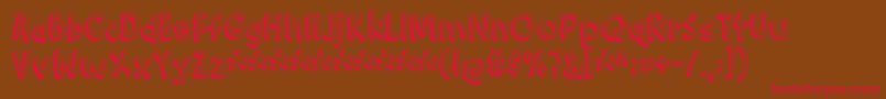 BarkingCatDemo Font – Red Fonts on Brown Background