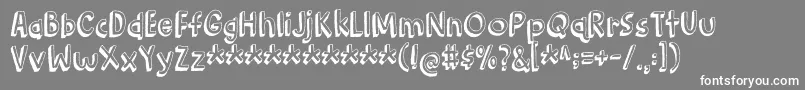 BarkingCatDemo Font – White Fonts on Gray Background