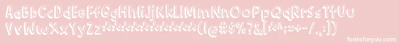 BarkingCatDemo Font – White Fonts on Pink Background