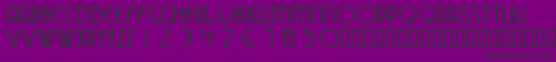 Шрифт Dekoside – чёрные шрифты на фиолетовом фоне