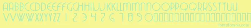 Więcej informacji o czcionce Dekoside Czcionka Dekoside – zielone czcionki na żółtym tle