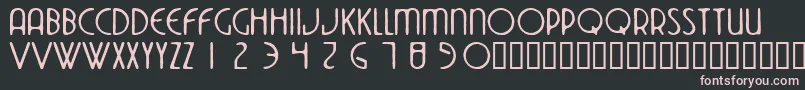 Dekoside Font – Pink Fonts on Black Background