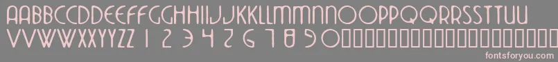 Dekoside Font – Pink Fonts on Gray Background