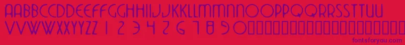Dekoside Font – Purple Fonts on Red Background