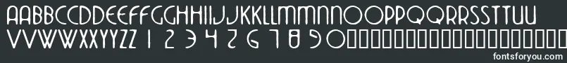 Dekoside Font – White Fonts on Black Background