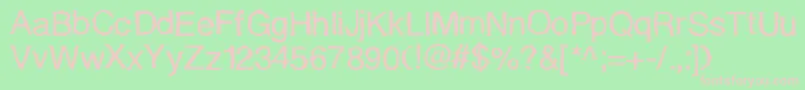 Quakylight Font – Pink Fonts on Green Background