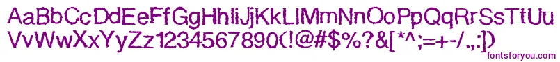 Quakylight Font – Purple Fonts on White Background