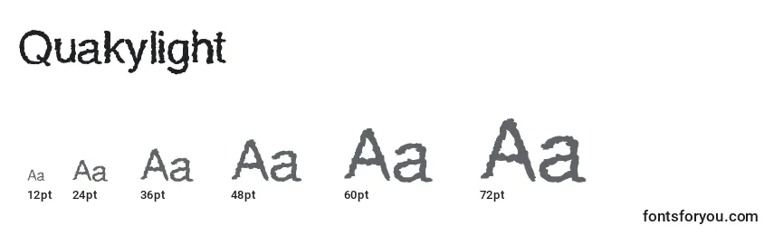 Quakylight Font Sizes