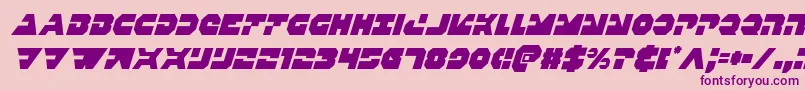 Triggermancondital Font – Purple Fonts on Pink Background