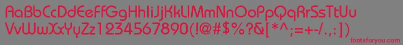 DynameSsi Font – Red Fonts on Gray Background