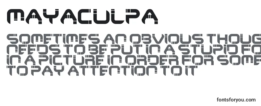 MayaCulpa-fontti