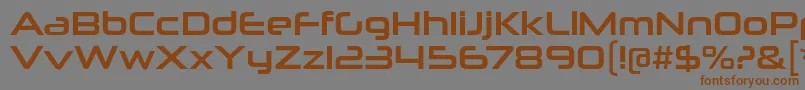 Шрифт NeuropoliticalRg – коричневые шрифты на сером фоне