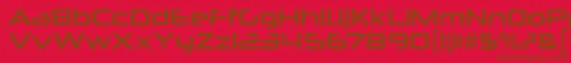 フォントNeuropoliticalRg – 赤い背景に茶色の文字