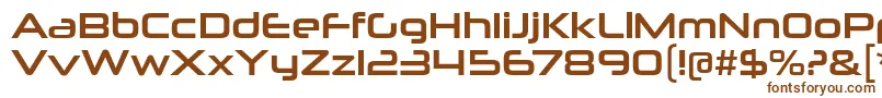 Шрифт NeuropoliticalRg – коричневые шрифты на белом фоне