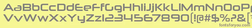 NeuropoliticalRg Font – Gray Fonts on Yellow Background