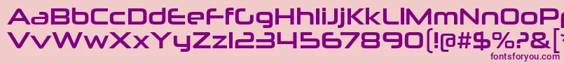 NeuropoliticalRg Font – Purple Fonts on Pink Background