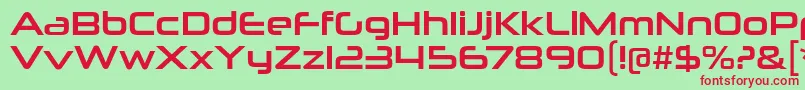 NeuropoliticalRg Font – Red Fonts on Green Background