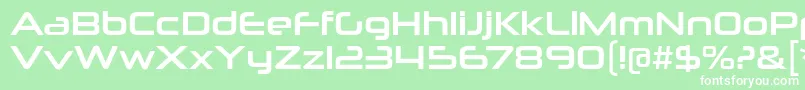 NeuropoliticalRg Font – White Fonts on Green Background