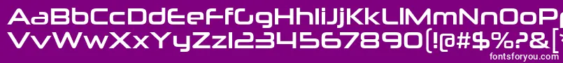 NeuropoliticalRg Font – White Fonts on Purple Background