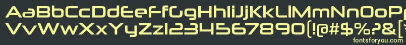 NeuropoliticalRg Font – Yellow Fonts on Black Background