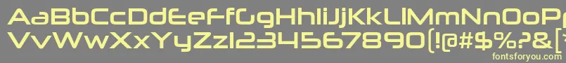 NeuropoliticalRg-Schriftart – Gelbe Schriften auf grauem Hintergrund
