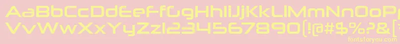NeuropoliticalRg Font – Yellow Fonts on Pink Background