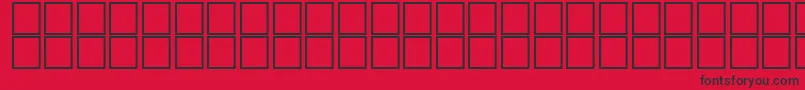 Zokrofi Font – Black Fonts on Red Background