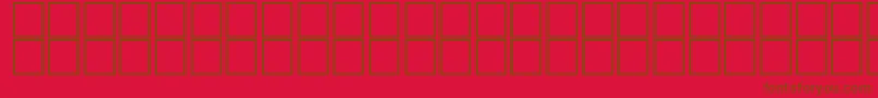 Zokrofi Font – Brown Fonts on Red Background