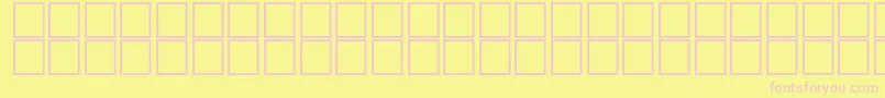 Zokrofi Font – Pink Fonts on Yellow Background