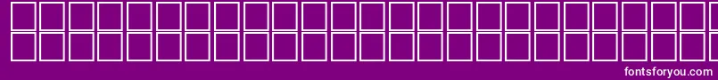 Шрифт Zokrofi – белые шрифты на фиолетовом фоне