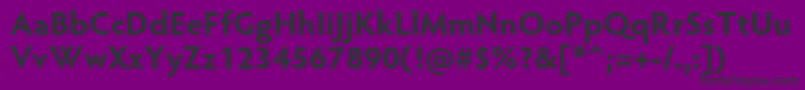 HypatiasansproBold Font – Black Fonts on Purple Background