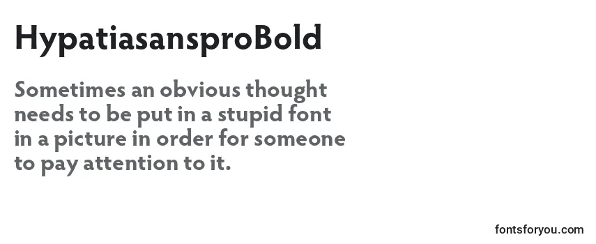 HypatiasansproBold Font