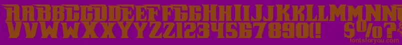 Pirate Font – Brown Fonts on Purple Background