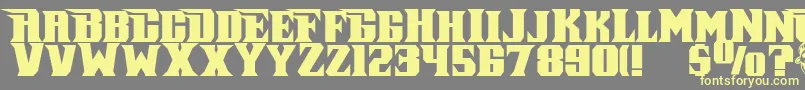Шрифт Pirate – жёлтые шрифты на сером фоне