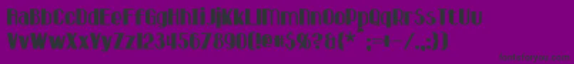 Hastings Font – Black Fonts on Purple Background