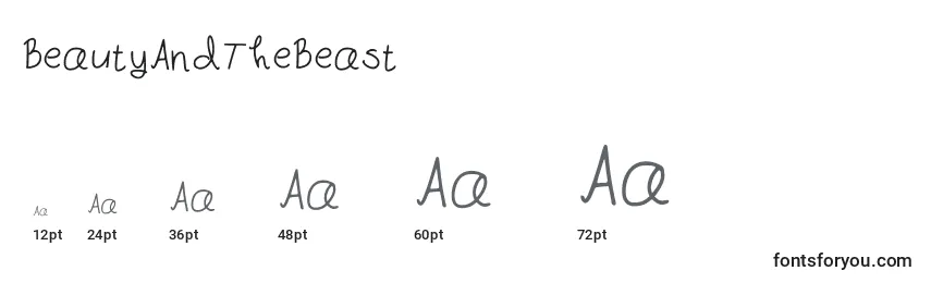 BeautyAndTheBeast Font Sizes