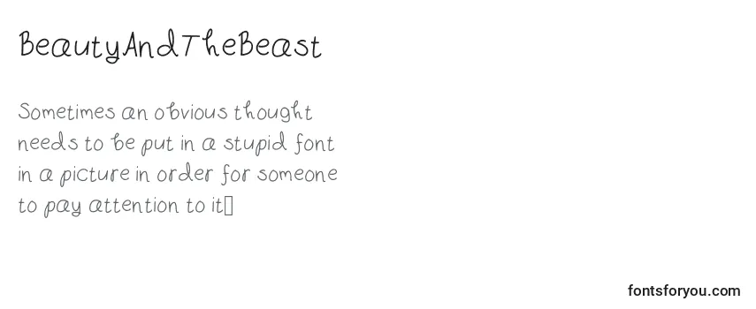BeautyAndTheBeast Font