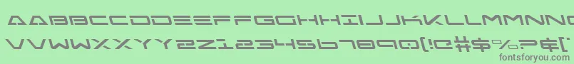 FreeAgentLeftalic Font – Gray Fonts on Green Background