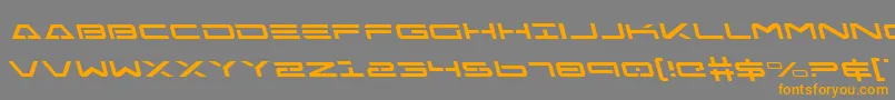 FreeAgentLeftalic Font – Orange Fonts on Gray Background