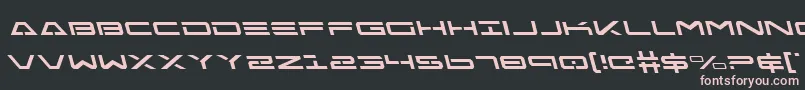 FreeAgentLeftalic Font – Pink Fonts on Black Background