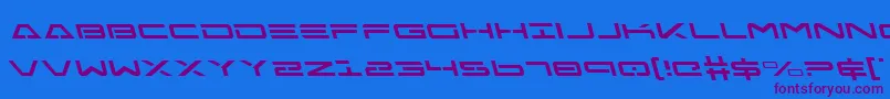 Шрифт FreeAgentLeftalic – фиолетовые шрифты на синем фоне