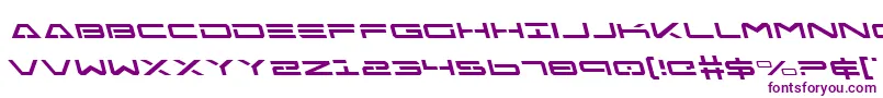 FreeAgentLeftalic Font – Purple Fonts on White Background